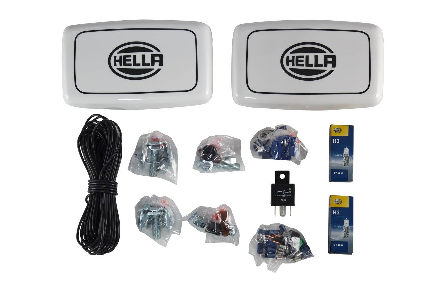 HELLA 1NB 010 951-831 FF/Halogen-Nebelscheinwerfersatz - Comet FF 450 - 12/24V - rechteckig - Anbau-2