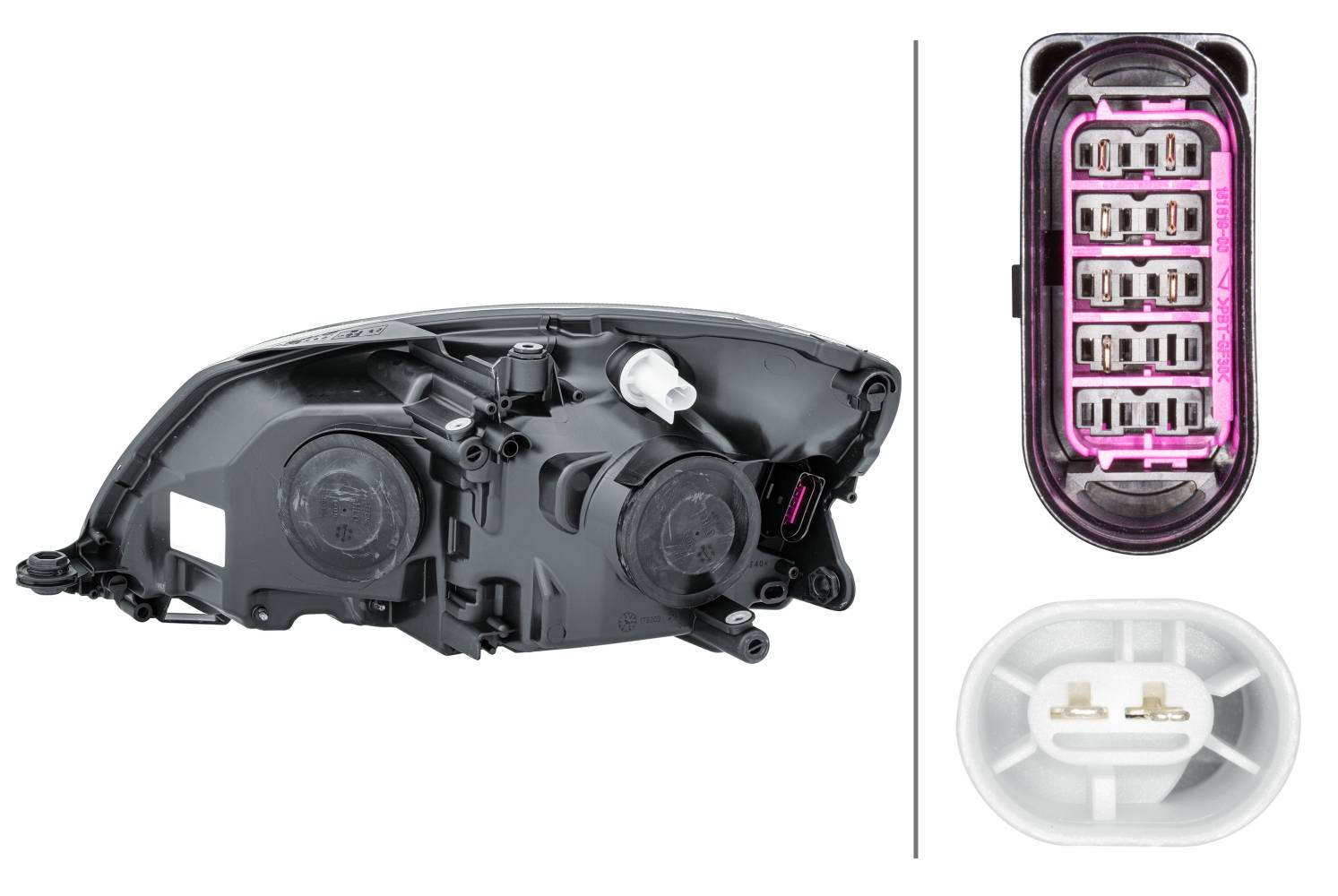 HELLA 1EL 010 417-381 DE/FF/Halogen-Hauptscheinwerfer - rechts - für u.a. Skoda Fabia II (542)-3