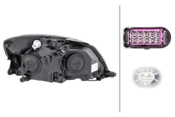HELLA 1EL 010 417-491 DE/FF/Halogen-Hauptscheinwerfer - links - für u.a. Skoda Fabia II (542)-1