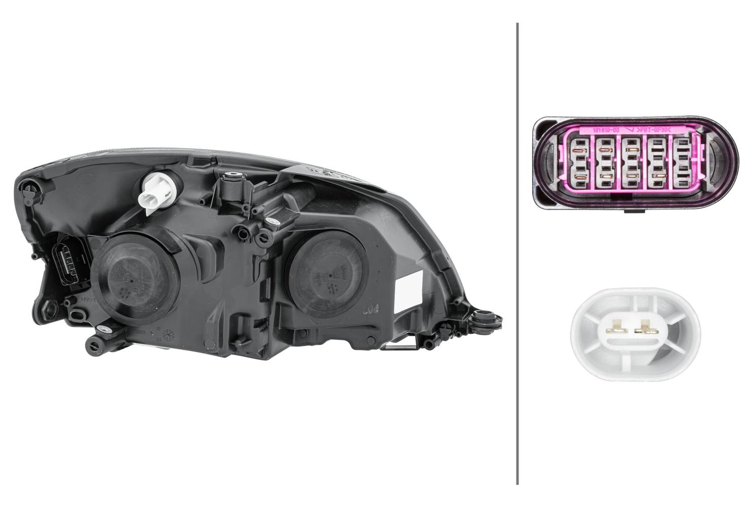 HELLA 1EL 010 417-491 DE/FF/Halogen-Hauptscheinwerfer - links - für u.a. Skoda Fabia II (542)-3