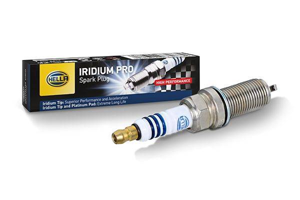 HELLA 8EH 188 706-081 Zündkerze - Iridium Pro IMJ8RC4-10P - SW: 16 - Gewindelänge: 26.5mm - Außengew