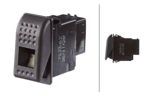 HELLA 6FH 007 832-621 Schalter - Wippbetätigung - Ausstattungsvar.: I->0 - Anschlussanzahl: 8-0