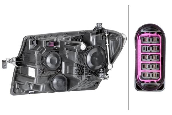 HELLA 1LB 012 830-041 FF-Hauptscheinwerfer - rechts - für u.a. VW Crafter Box (Sy_, Sx_)
