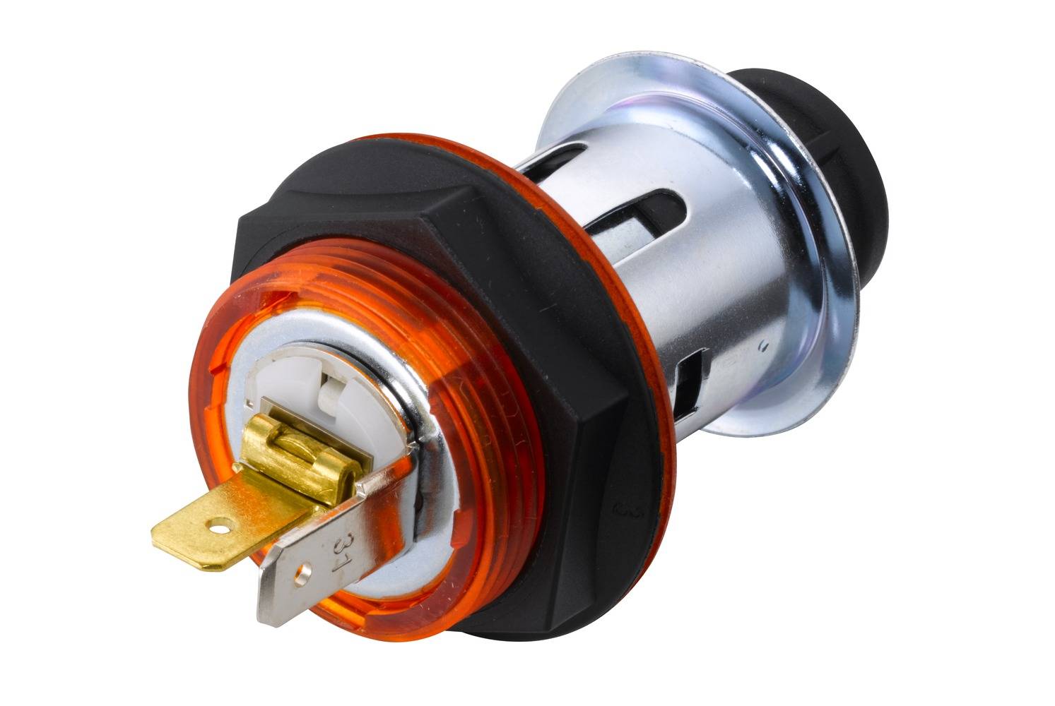 HELLA 8EZ 008 021-041 Zigarettenanzünder - 12V - Einbau - Stecker: Flachstecker - rot-2