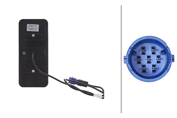 HELLA 2VP 345 900-021 Heckleuchte - Coluna - LED - 24V - Anbau - LED-Lichtfarbe: gelb/rot/weiß - Kab-2