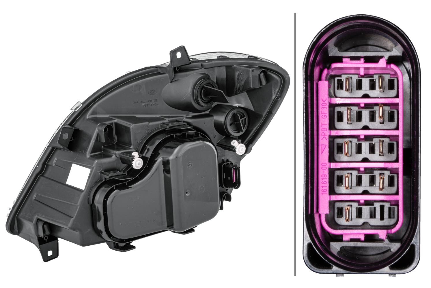 HELLA 1EB 247 012-021 FF/Halogen-Hauptscheinwerfer - rechts - für u.a. MB Sprinter 3,5-T Box (906)-3
