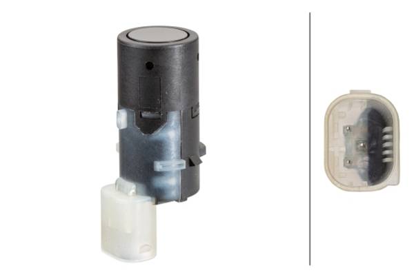 HELLA 6PX 358 141-161 Sensor, Einparkhilfe - gerade - 3-polig - gesteckt - lackierbar