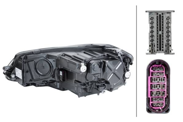 HELLA 1LX 013 924-721 LED-Hauptscheinwerfer - rechts - für u.a. VW Golf VII (5G1, Bq1, Be1, Be2)-4