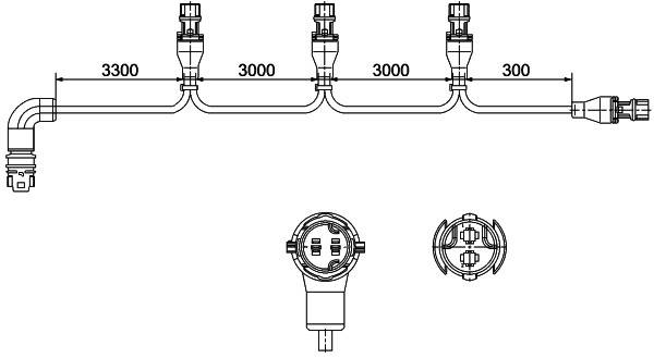 HELLA 8KB 340 820-411 Anschlussleitung, Seitenmarkierungsleuchte - EasyConn-0