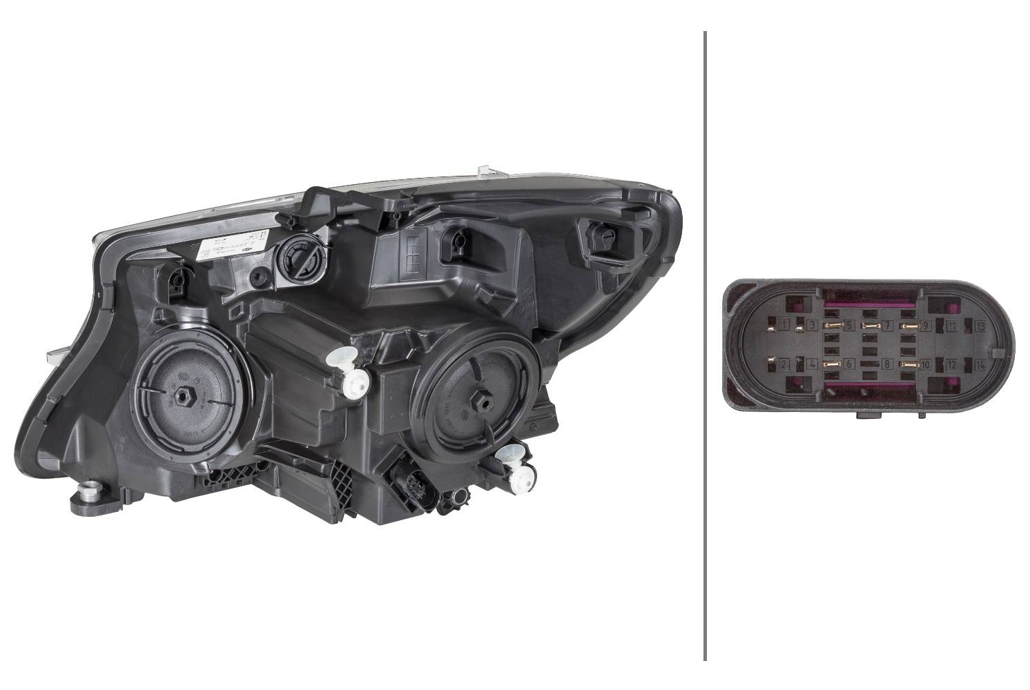 HELLA 1EL 011 284-881 FF/Halogen-Hauptscheinwerfer - rechts - für u.a. MB V-Class (W447)-1