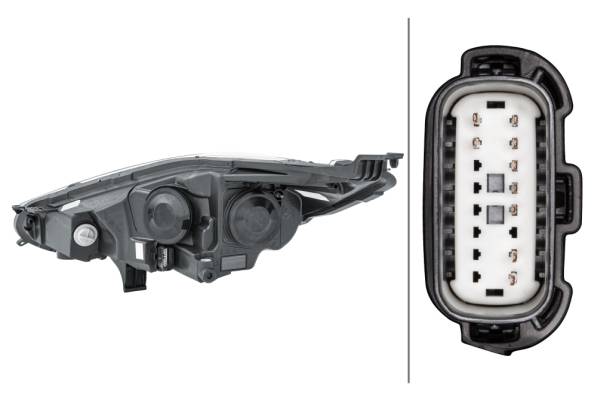 HELLA 1EL 354 803-061 Halogen-Hauptscheinwerfer - rechts - für u.a. Ford Fiesta VI (Cb1, Ccn)-2