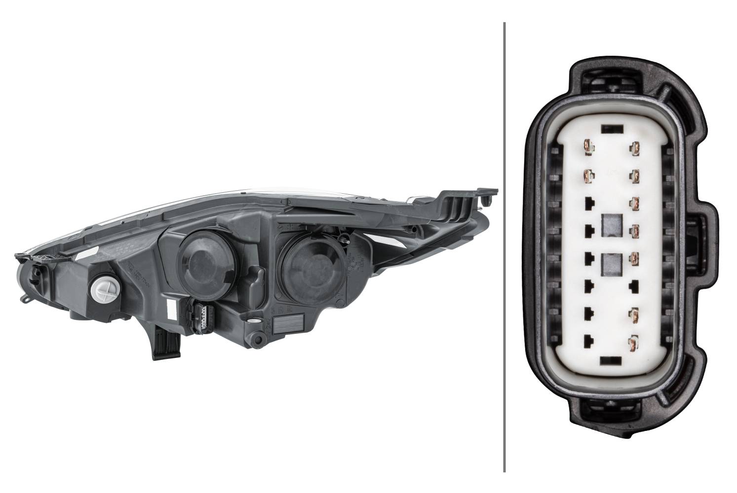 HELLA 1EL 354 803-061 Halogen-Hauptscheinwerfer - rechts - für u.a. Ford Fiesta VI (Cb1, Ccn)-3