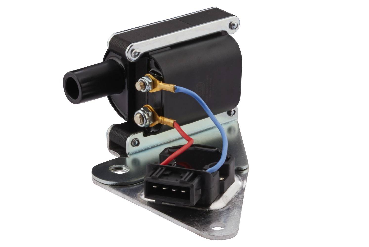 HELLA 5DA 358 000-101 Zündspule - 12V - 4-polig - Verteilerzündspule - geschraubt-0