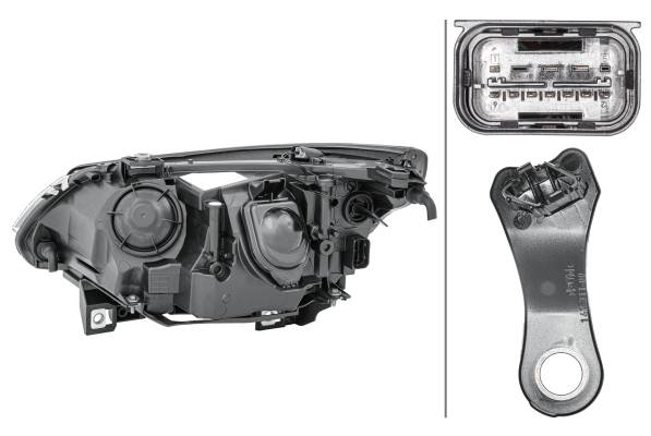 HELLA 1LL 009 449-041 DE/Halogen-Hauptscheinwerfer - rechts - für u.a. BMW 5 (E60)-2