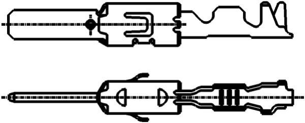 HELLA 8KW 863 930-003 Leitungsverbinder - von: 0.5mm² - bis: 1.0mm² - Flachstecker - 2,8 x 0,8-1