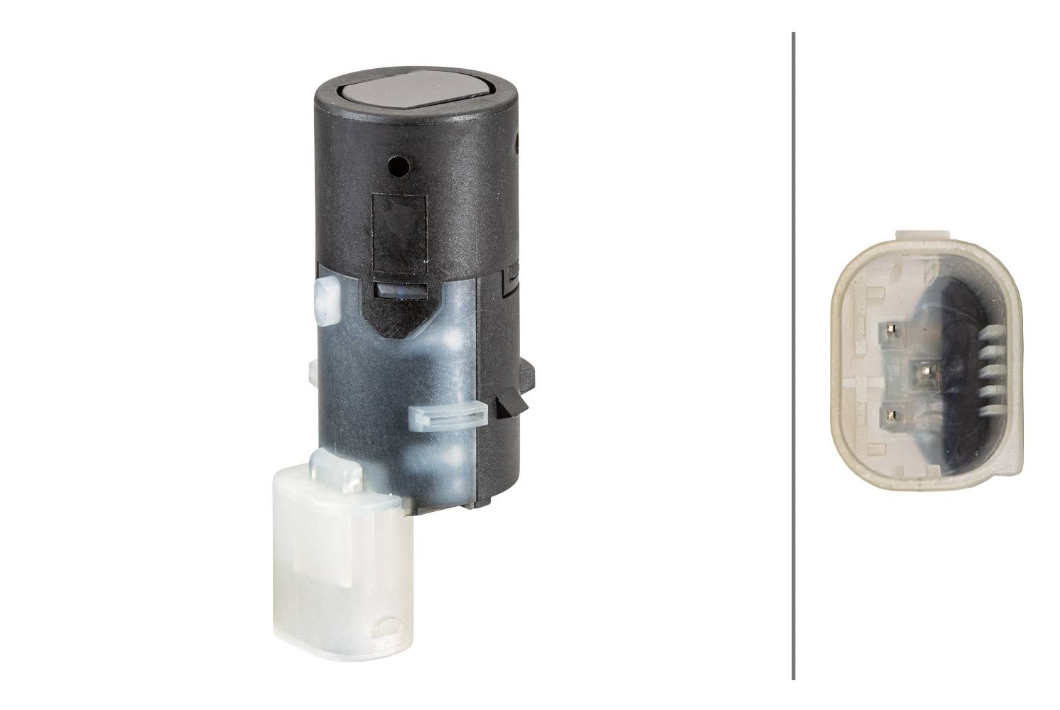 HELLA 6PX 358 141-231 Sensor, Einparkhilfe - gerade - 3-polig - gesteckt - lackierbar-1