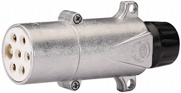 HELLA 8JA 003 832-001 Stecker - 7-polig - Stecker: Schraubkontakt - Metall - DIN/ISO: 3731-4