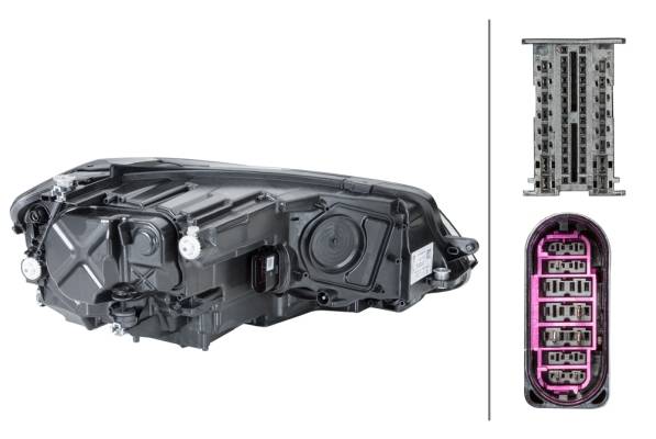 HELLA 1LX 013 924-711 LED-Hauptscheinwerfer - links - für u.a. VW Golf VII (5G1, Bq1, Be1, Be2)-1