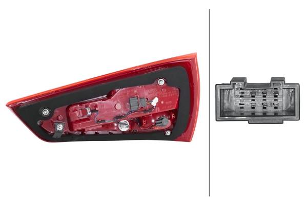 HELLA 2SK 010 437-091 Heckleuchte - LED/Hybrid - links - für u.a. Audi A1 (8X1, 8Xk)-2