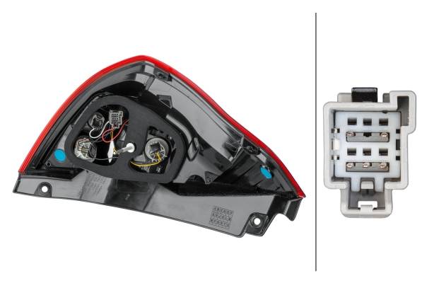 HELLA 2SD 354 850-021 Heckleuchte - Hybrid - rechts - für u.a. Ford Fiesta VI (Cb1, Ccn)-3
