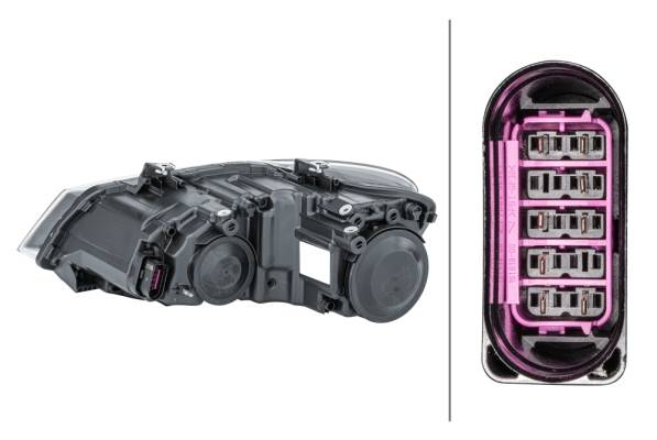 HELLA 1EE 247 051-101 FF/Halogen-Hauptscheinwerfer - rechts - für u.a. VW Polo (6R1, 6C1)-2