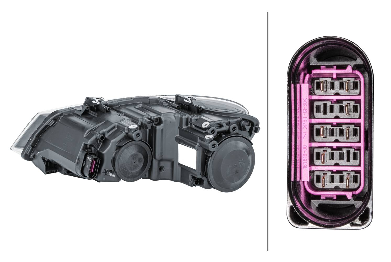 HELLA 1EE 247 051-101 FF/Halogen-Hauptscheinwerfer - rechts - für u.a. VW Polo (6R1, 6C1)-3