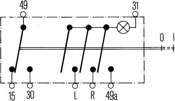 Warnblinkschalter Halogen HELLA Aftermarket-Expertise passend für u.a. KOMATSU-0