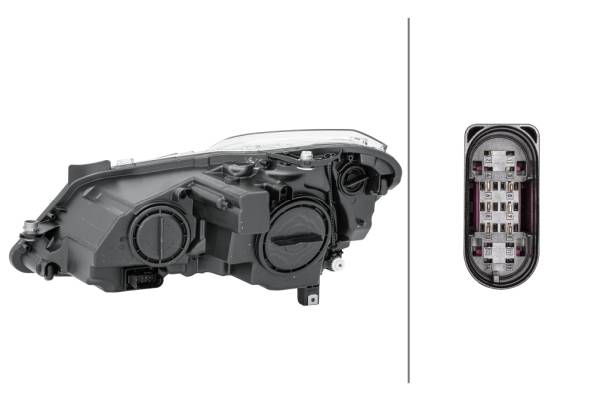 HELLA 1EL 009 647-921 DE/Halogen-Hauptscheinwerfer - rechts - für u.a. MB E-Class Coupe (C207)-2