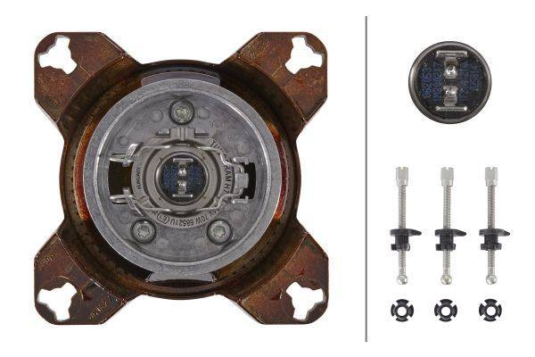 HELLA 1K0 008 191-041 FF/Halogen-Scheinwerfereinsatz, Fernscheinwerfer - 90mm Essential - 24V - rund-2
