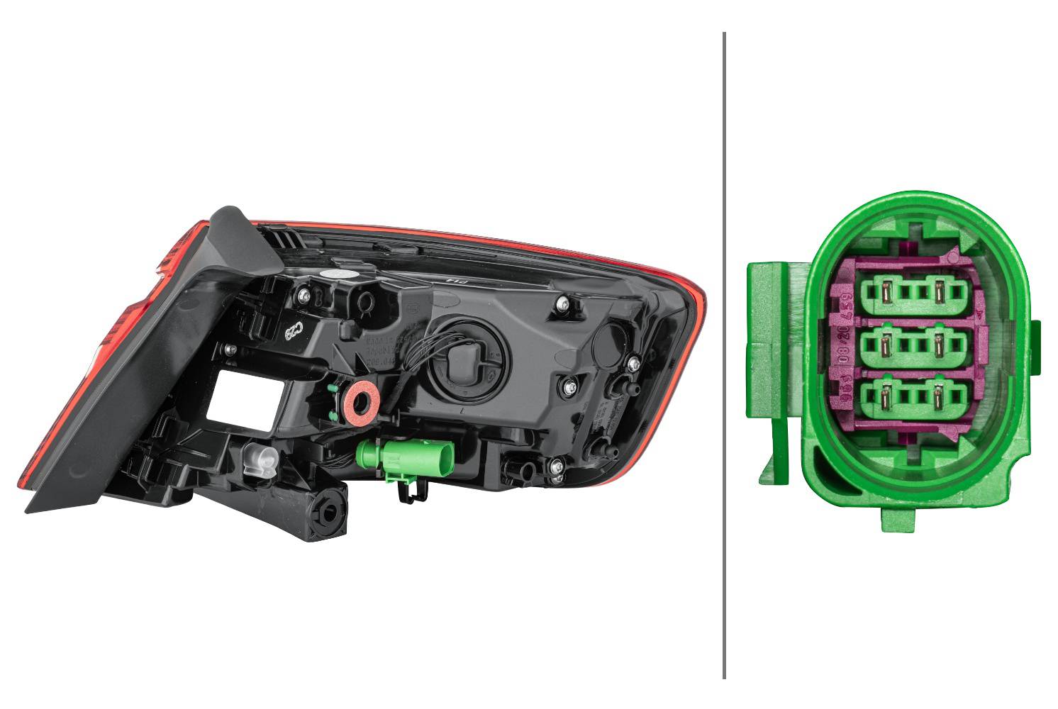 HELLA 2SD 012 836-071 Heckleuchte - LED - äusserer Teil - links-1