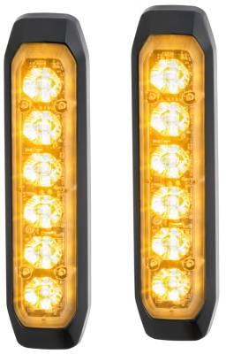 HELLA 2XD 014 592-201 LED-Blitz-Kennleuchte - BST-Slim - 12/24V - gelb - Anbau/geschraubt - glasklar-0