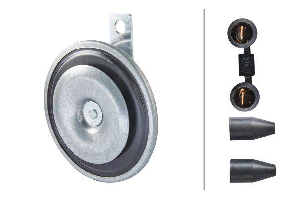 Horn TOP SOUND 80 V 40 W 105 dBA Tiefton HELLA passend für u.a. OPEL-2