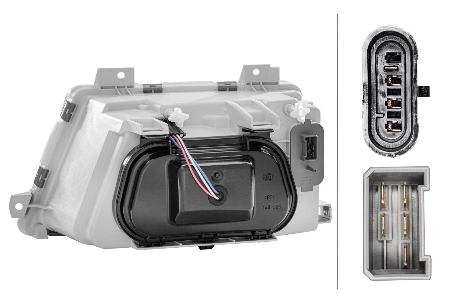 HELLA 1AH 007 774-021 Halogen-Hauptscheinwerfer - rechts - für u.a. MB Vario Bus-3