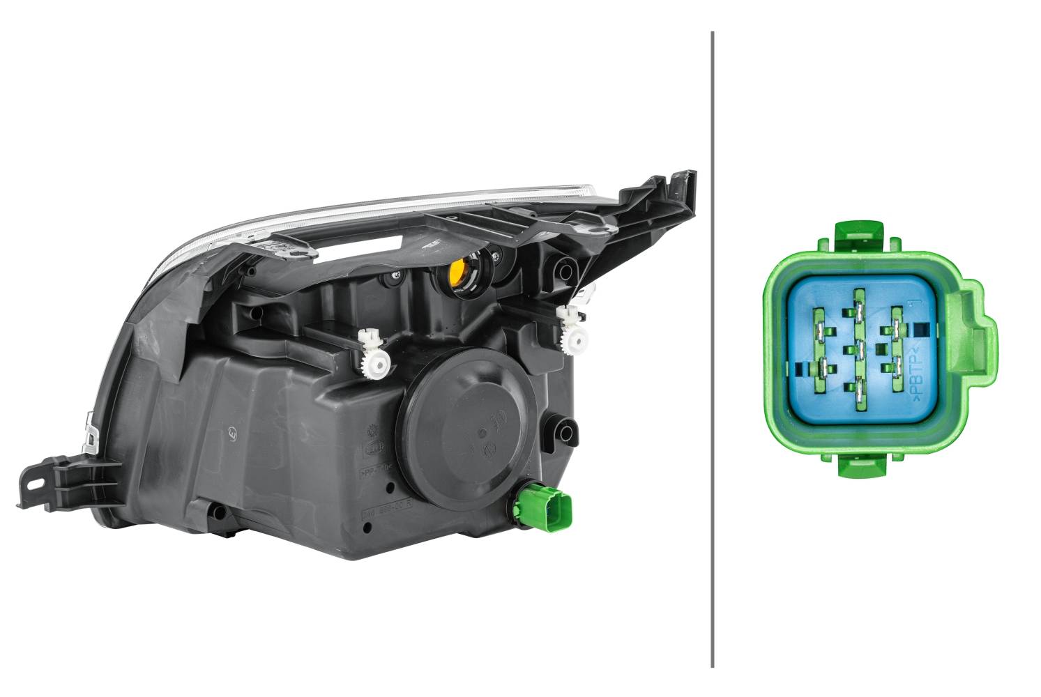 HELLA 1LD 247 026-281 Halogen-Hauptscheinwerfer - rechts - für u.a. Ford Fusion (Ju_)-3