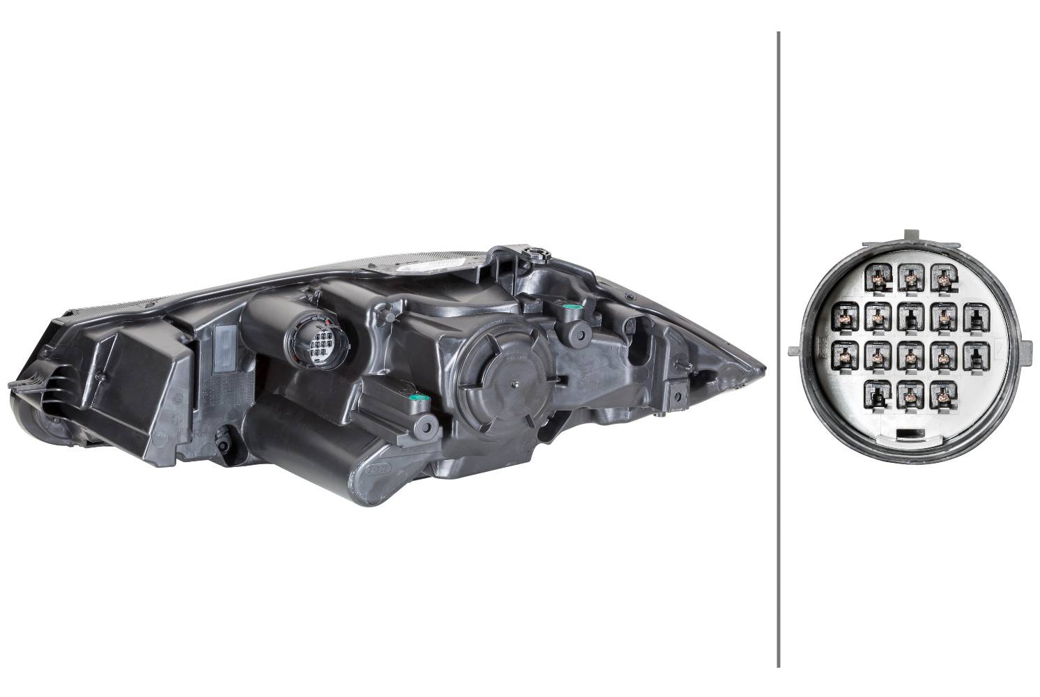 HELLA 1EL 354 815-081 Bi-Xenon/LED-Hauptscheinwerfer - rechts - für u.a. Jaguar Xf (X250)-1
