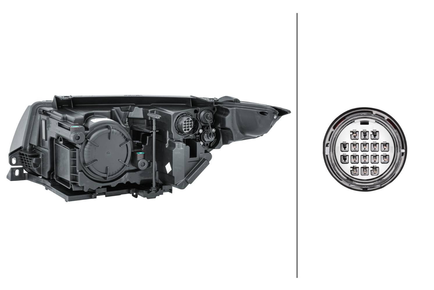 HELLA 1EL 354 806-101 Halogen-Hauptscheinwerfer - rechts - für u.a. Land Rover Range Rover Evoque (L-3