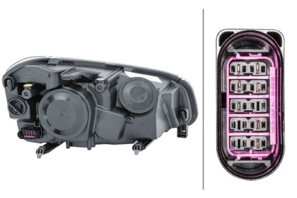 HELLA 1EJ 009 587-611 FF/Halogen-Hauptscheinwerfer - links - für u.a. Ford C-Max (Dm2)-1