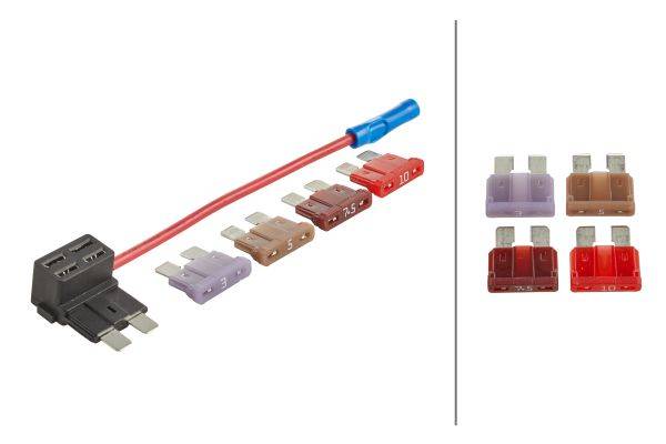 HELLA 8JD 743 557-811 Sicherungshalter - ATO - Set-1