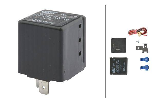 HELLA 3SB 004 438-161 Signalgeber - 12V - akustisch - 85dB(A) - Frequenzbereich: 325Hz-0
