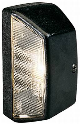 HELLA 2KA 003 389-398 Kennzeichenleuchte - 12V - Anbau - Lichtscheibenfarbe: glasklar - Stecker: Fla-3