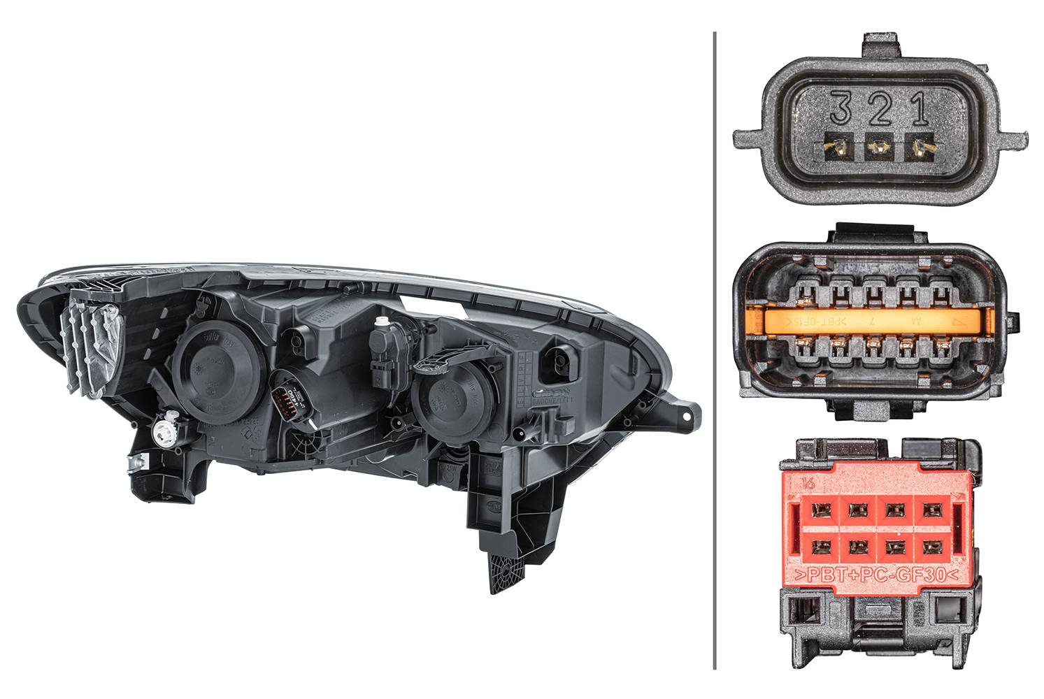 HELLA 1EL 011 770-851 Halogen/LED-Hauptscheinwerfer - links-1