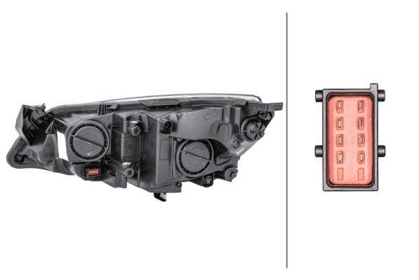 HELLA 1EG 010 011-621 FF/Halogen-Hauptscheinwerfer - rechts - für u.a. Opel Astra J (P10)-2