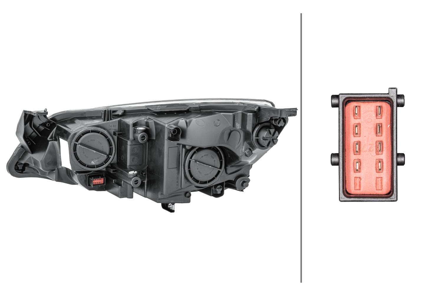 HELLA 1EG 010 011-621 FF/Halogen-Hauptscheinwerfer - rechts - für u.a. Opel Astra J (P10)-3