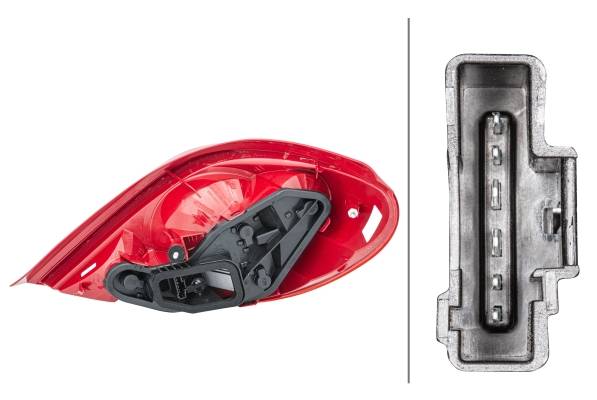 HELLA 2VP 354 039-011 Heckleuchte - Glühlampe - links - für u.a. Peugeot 207 Cc (Wd_)-1