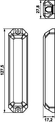 HELLA 2XD 012 160-951 LED-Blitz-Kennleuchte - BST - 12/24V - gelb - Anbau/geschraubt - glasklar - ge-0