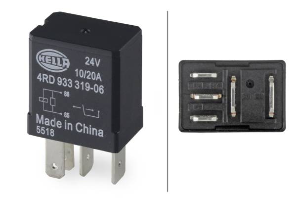 HELLA 4RD 933 319-061 Relais, Arbeitsstrom - 24V - 5-polig - Wechsler-2