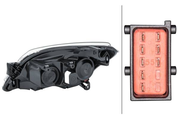 HELLA 1EG 270 370-321 Halogen-Hauptscheinwerfer - rechts - für u.a. Opel Astra H (A04)-1
