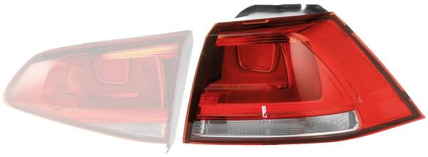 HELLA 2SD 011 977-121 Heckleuchte - Glühlampe - äusserer Teil - rechts - für u.a. VW Golf VII (5G1,
