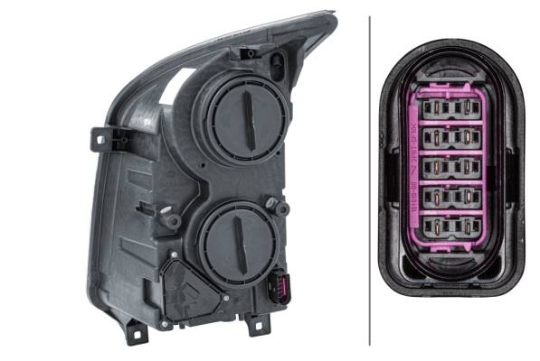 HELLA 1ER 011 592-061 FF-Hauptscheinwerfer - rechts - für u.a. VW Crafter 30-50 Box (2E_)-1