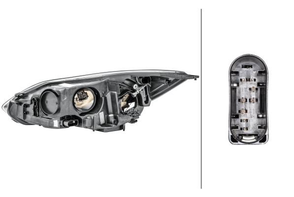 HELLA 1LA 354 994-081 Halogen-Hauptscheinwerfer - rechts - für u.a. Ford Focus Iii-2